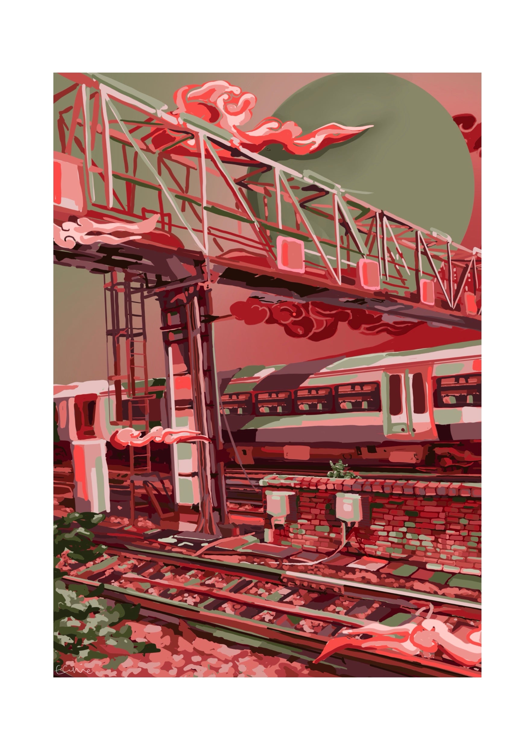 Passing trains through South Bermondsey